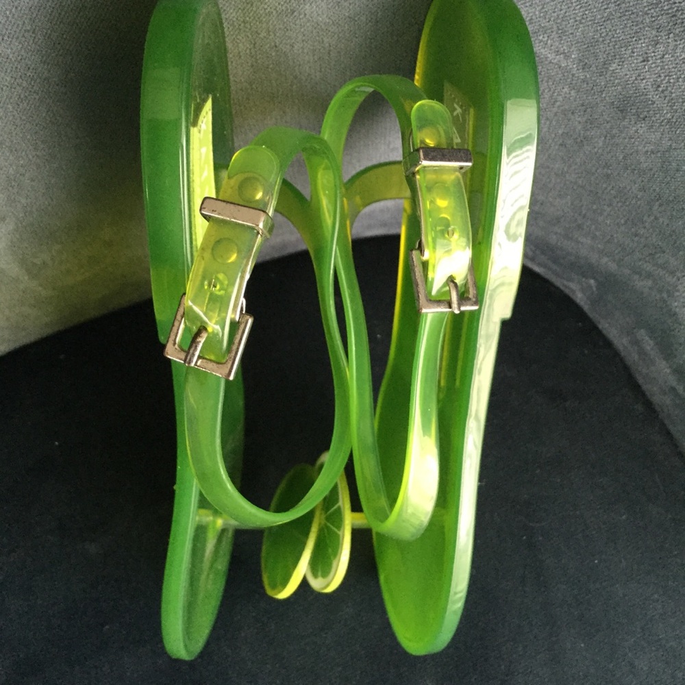 *SOLD* Katy Perry Collections Lime Jelly Sandals - Picture 5 of 5